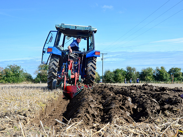 William Hall competes in his local County Sligo, Ireland, events to qualify for the National Ploughing Championships, where he came in fifth in his class, Image by Greg Lamp